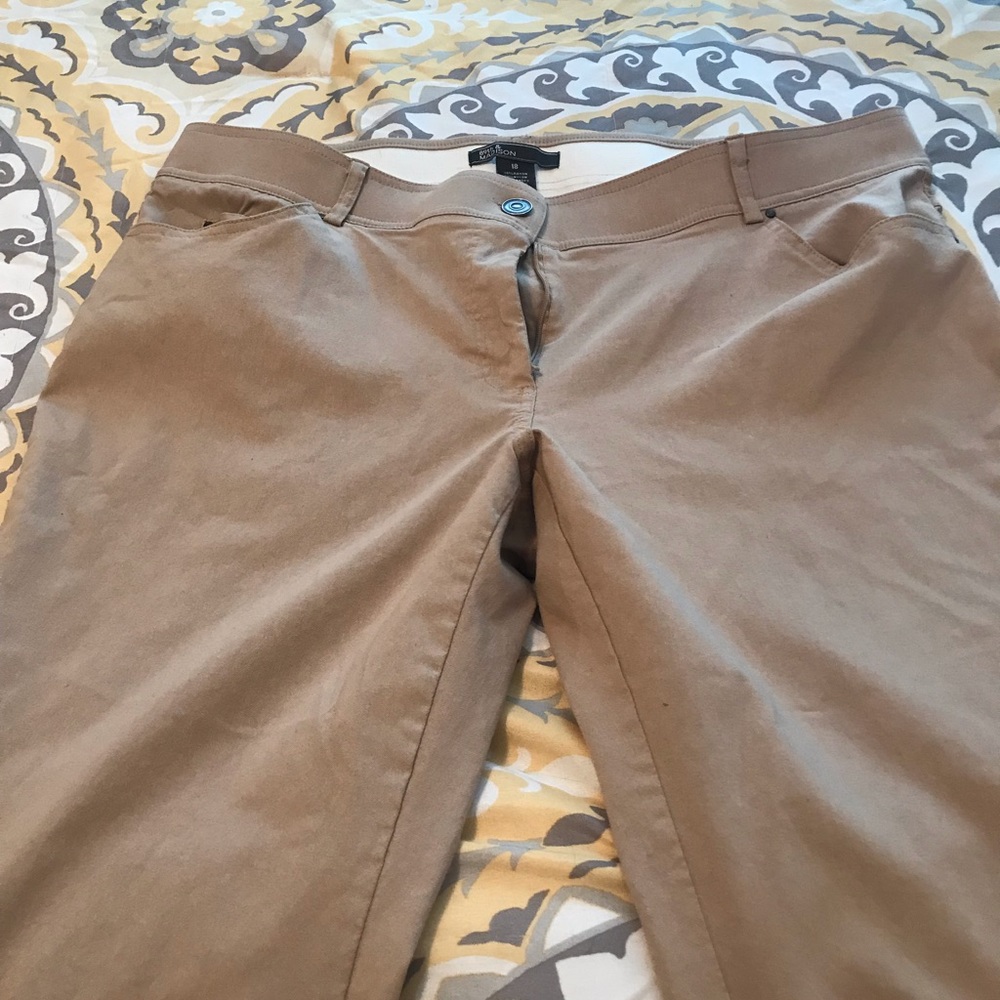 Khaki casual work pants